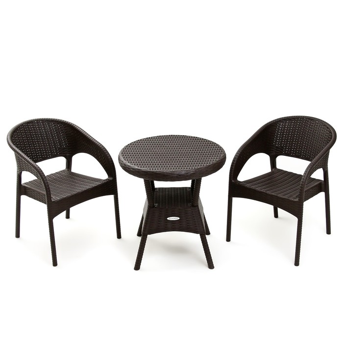 Набор садовой мебели Элластик-Пласт Rattan ola dom 9878195 коричневый 3 предмета, Rattan ola dom
Набор садовой мебели Элластик-Пласт Rattan ola dom 9878195 коричневый 3 предмета, Rattan ola dom