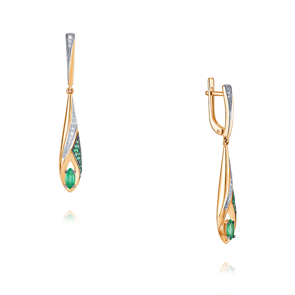 Серьги из красного золота с бриллиантом/изумрудом ADAMAS 2424365/01-А50Д-433, 2424365/01-А50Д-433
Серьги из красного золота с бриллиантом/изумрудом ADAMAS 2424365/01-А50Д-433, 2424365/01-А50Д-433