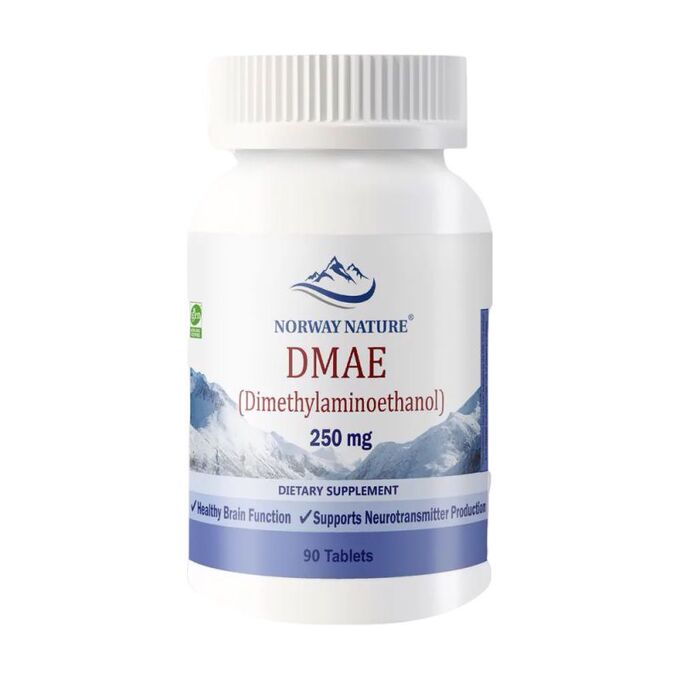 Norway Nature, DMAE, 250 мг, 90 таблеток / ДМАЭ / Диметиламиноэтанол / Концентрация / Вним
Norway Nature, DMAE, 250 мг, 90 таблеток / ДМАЭ / Диметиламиноэтанол / Концентрация / Вним