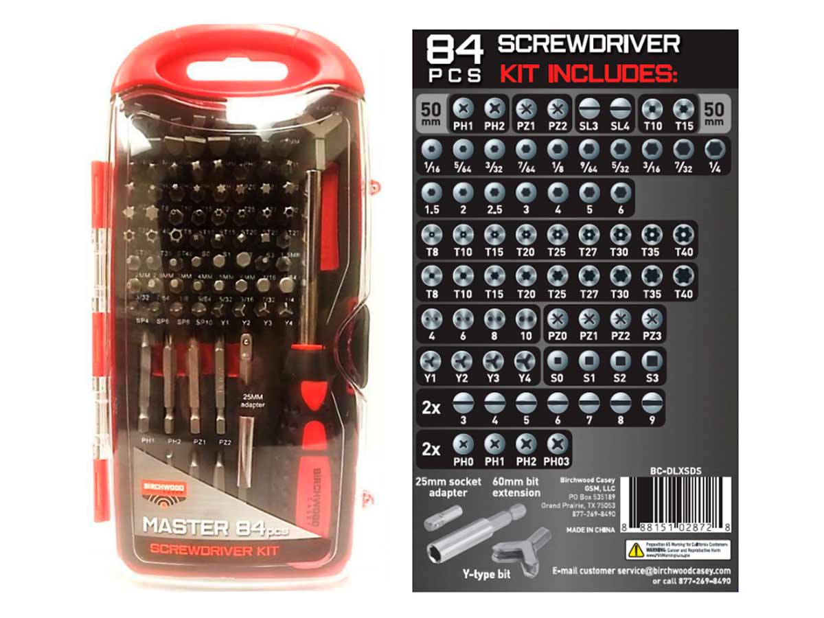 Набор бит с отвёрткой Birchwood Casey Master Screwdriver Kit , 84 шт., Красный;черный, BC-DLXSDS
Набор бит с отвёрткой Birchwood Casey Master Screwdriver Kit , 84 шт., Красный;черный, BC-DLXSDS