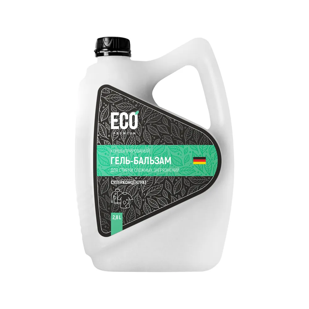 Концентрированный гель-бальзам для стирки сложных загрязнений ECO-Premium 2,8л, intensiv
Концентрированный гель-бальзам для стирки сложных загрязнений ECO-Premium 2,8л, intensiv