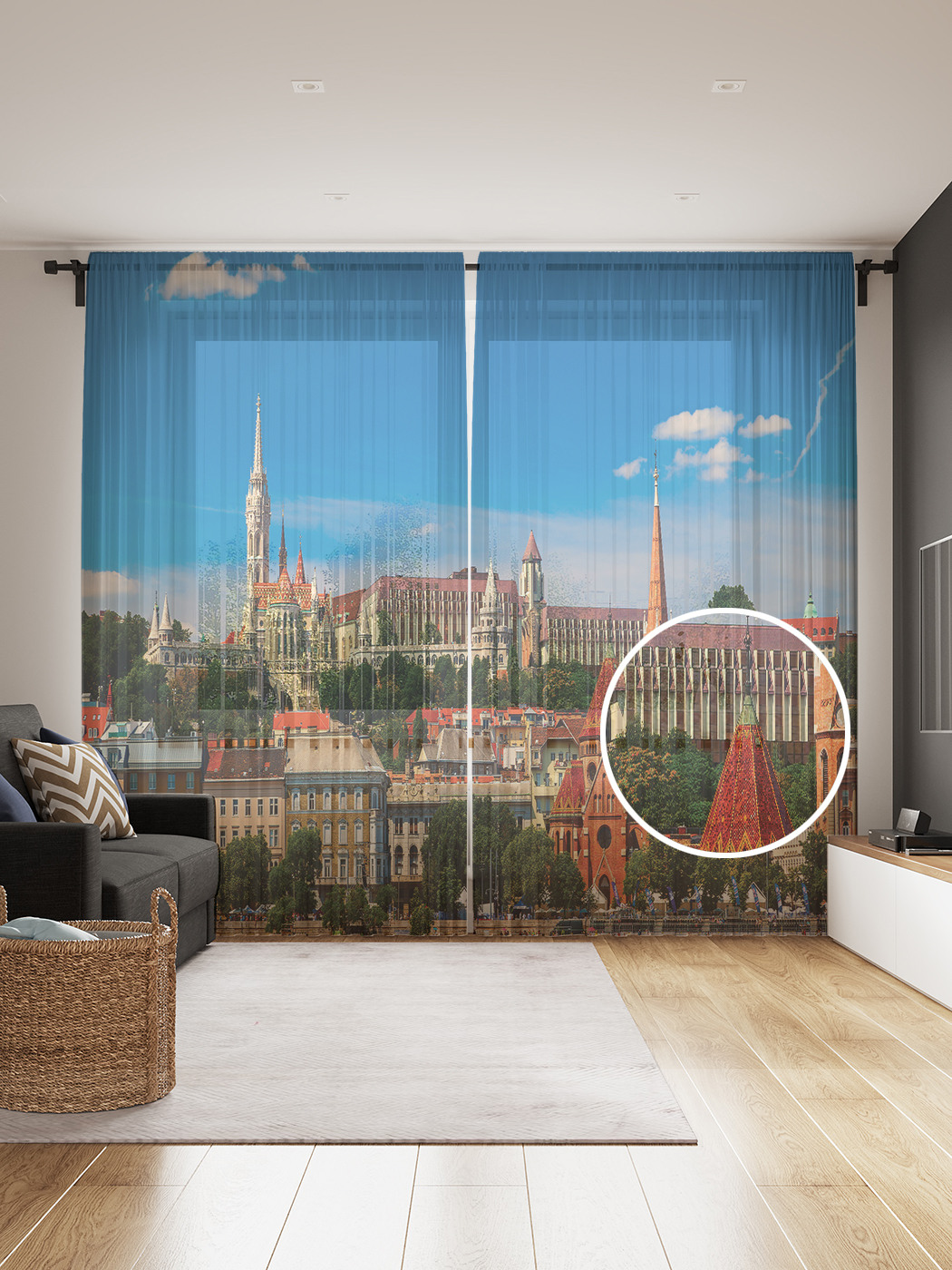 Фототюль JoyArty "Процветающий город" 145x265см (2 полотна со шторной лентой + 50 крючков), Процветающий город
Фототюль JoyArty "Процветающий город" 145x265см (2 полотна со шторной лентой + 50 крючков), Процветающий город