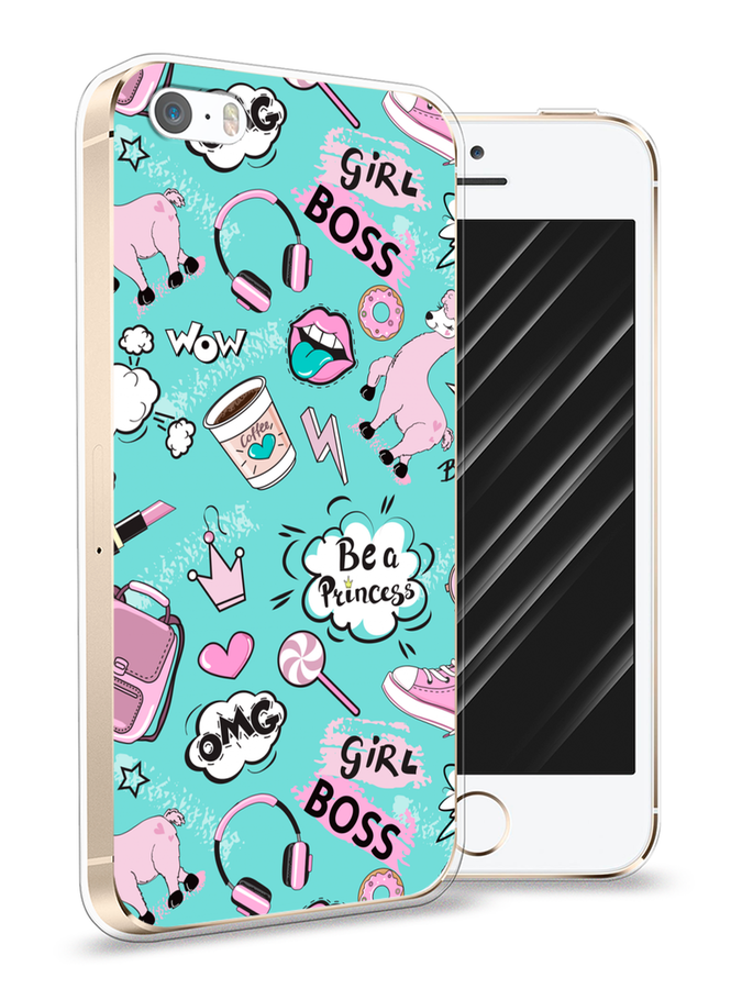 Чехол Awog на Apple iPhone 5/5S/SE / Айфон 5/5S/SE "Стильная лама", Разноцветный, 10350-1
Чехол Awog на Apple iPhone 5/5S/SE / Айфон 5/5S/SE "Стильная лама", Разноцветный, 10350-1