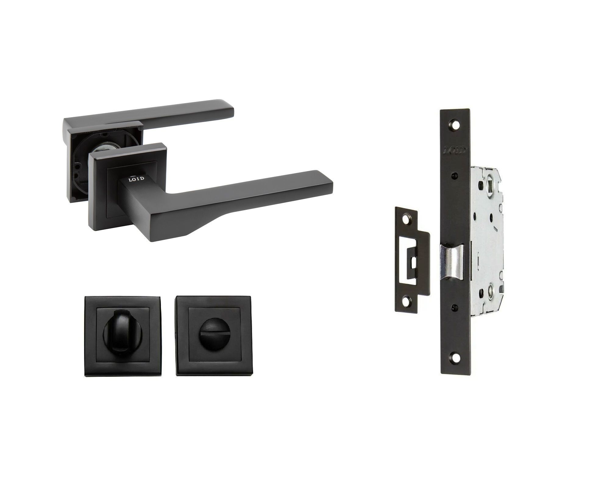 Ручки дверные Loid 495 BL + замок M-2055 B BL + завертка BL черный, Loid 495 BL + замок M-2055 B BL + завертка квадратная BL черный
Ручки дверные Loid 495 BL + замок M-2055 B BL + завертка BL черный, Loid 495 BL + замок M-2055 B BL + завертка квадратная BL черный