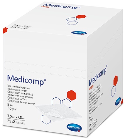 Стерильная салфетка с вырезом для катетеров канюль 7,5х7,5 см 50 шт. Medicomp Drain Steril, 4215337
Стерильная салфетка с вырезом для катетеров канюль 7,5х7,5 см 50 шт. Medicomp Drain Steril, 4215337