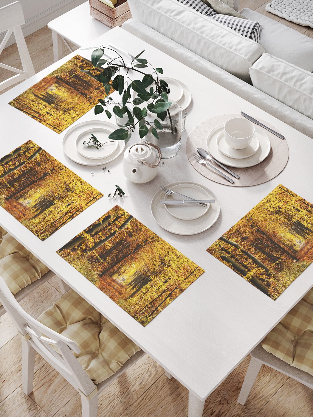 JoyArty Комплект салфеток для сервировки стола «Осенняя аллея» (32х46 см, 4 шт.), Коричневый;желтый
JoyArty Комплект салфеток для сервировки стола «Осенняя аллея» (32х46 см, 4 шт.), Коричневый;желтый