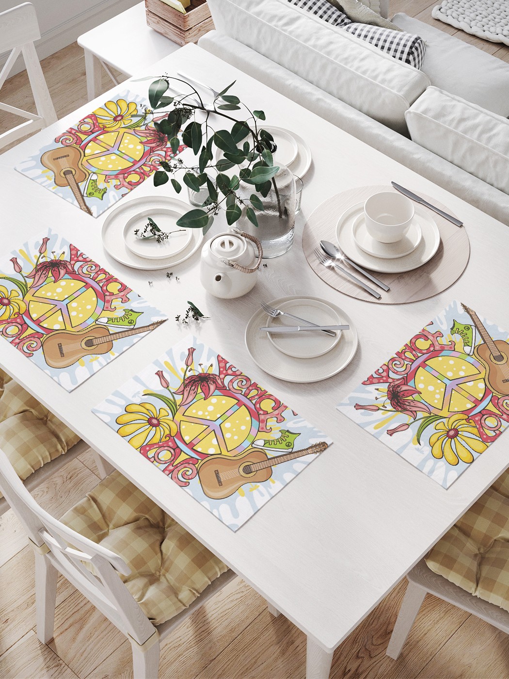 JoyArty Комплект салфеток для сервировки стола «Всем мир» (32х46 см, 4 шт.)
JoyArty Комплект салфеток для сервировки стола «Всем мир» (32х46 см, 4 шт.)