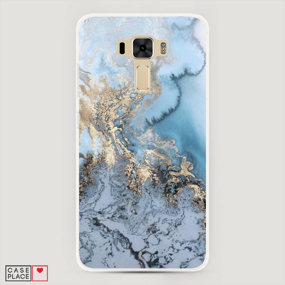 фото Чехол awog "морозная лавина синяя" для asus zenfone 3 laser zc551kl