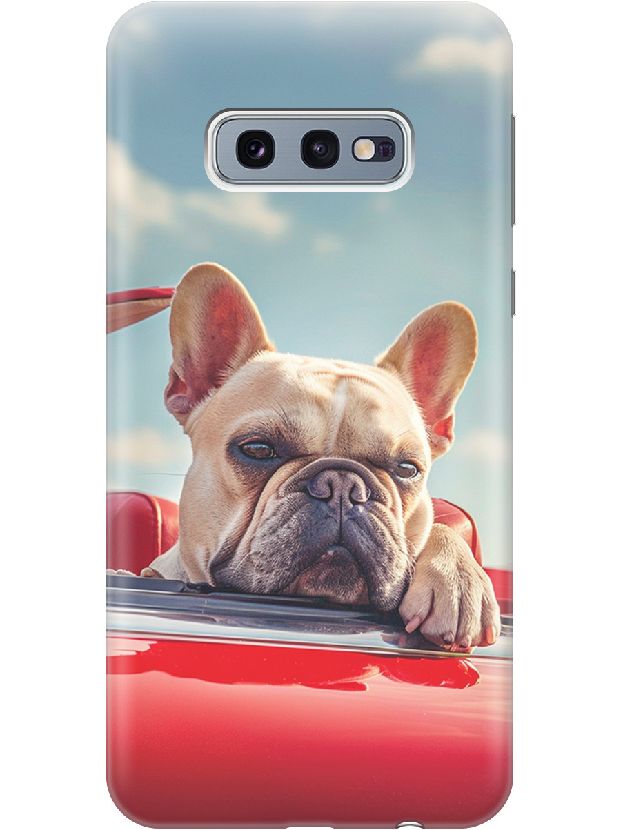 Силиконовый чехол на Samsung Galaxy S10e с принтом "Бульдог в кабриолете", Прозрачный;бежевый;голубой;красный, 720461212
Силиконовый чехол на Samsung Galaxy S10e с принтом "Бульдог в кабриолете", Прозрачный;бежевый;голубой;красный, 720461212