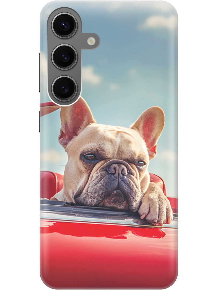 Силиконовый чехол на Samsung Galaxy S24 с принтом "Бульдог в кабриолете", Прозрачный;бежевый;голубой;красный, 779825712
Силиконовый чехол на Samsung Galaxy S24 с принтом "Бульдог в кабриолете", Прозрачный;бежевый;голубой;красный, 779825712