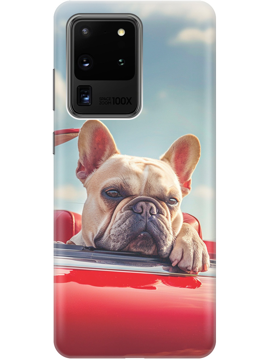 Силиконовый чехол на Samsung Galaxy S20 Ultra с принтом "Бульдог в кабриолете", Прозрачный;бежевый;голубой;красный, 722628612
Силиконовый чехол на Samsung Galaxy S20 Ultra с принтом "Бульдог в кабриолете", Прозрачный;бежевый;голубой;красный, 722628612