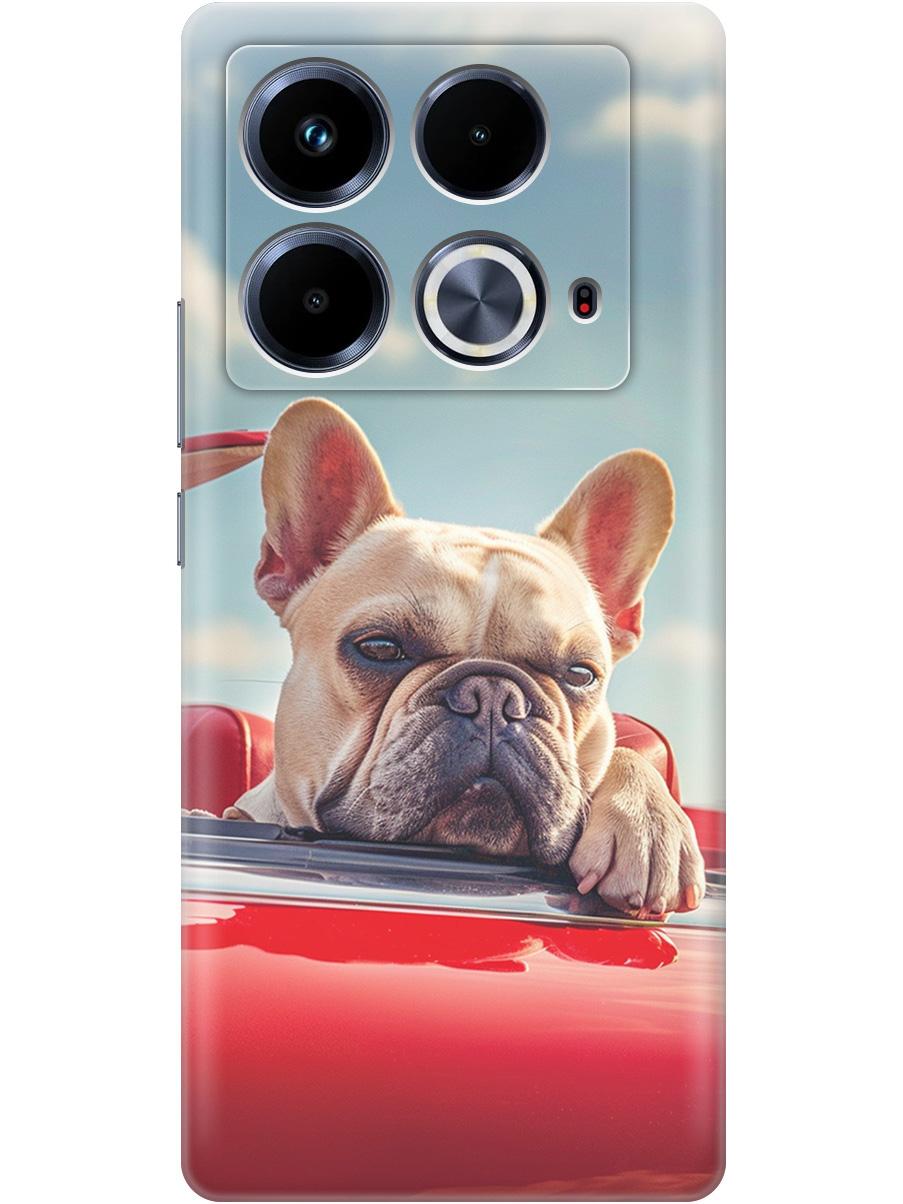 Силиконовый чехол на Infinix Note 40 с принтом "Бульдог в кабриолете", Прозрачный;бежевый;голубой;красный, 782626412
Силиконовый чехол на Infinix Note 40 с принтом "Бульдог в кабриолете", Прозрачный;бежевый;голубой;красный, 782626412