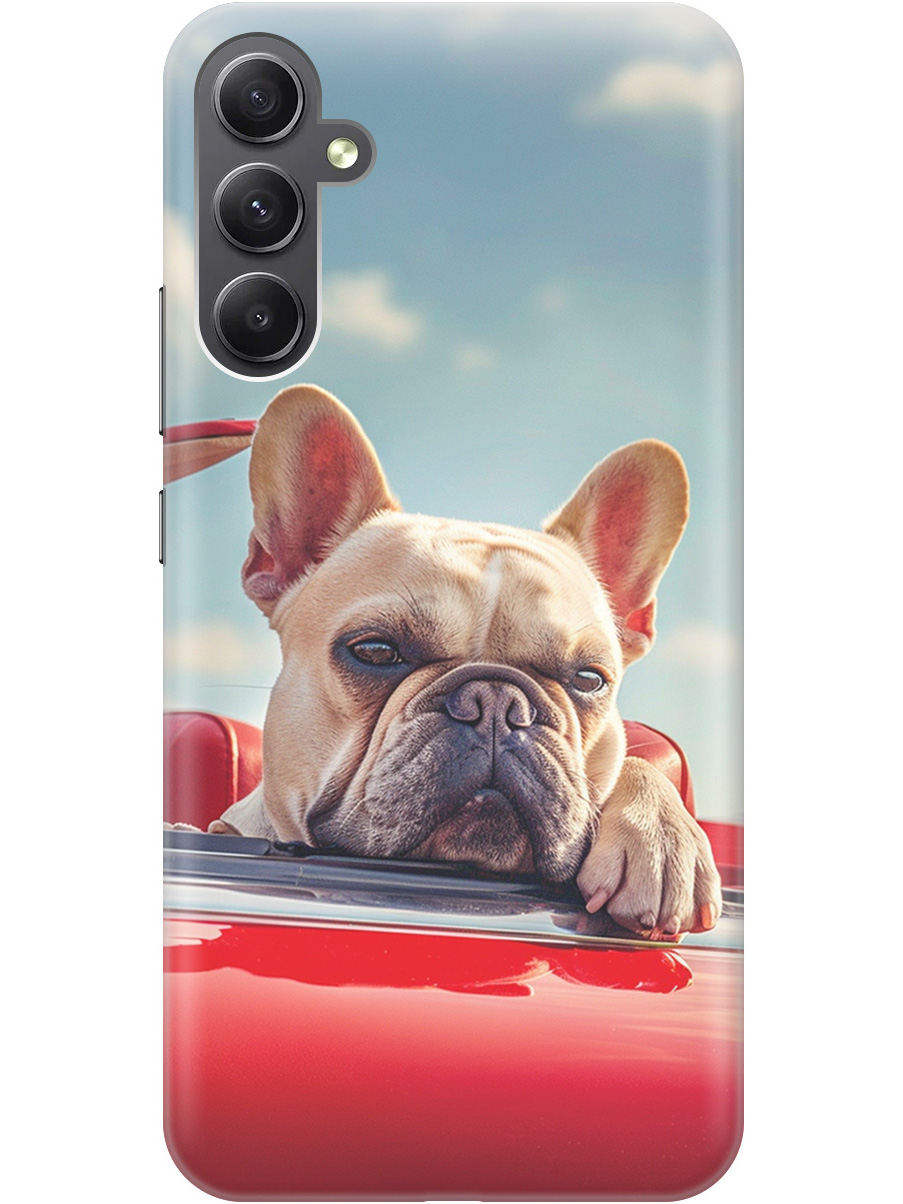Силиконовый чехол на Samsung Galaxy A34 5G с принтом "Бульдог в кабриолете", Прозрачный;бежевый;голубой;красный, 769297512
Силиконовый чехол на Samsung Galaxy A34 5G с принтом "Бульдог в кабриолете", Прозрачный;бежевый;голубой;красный, 769297512