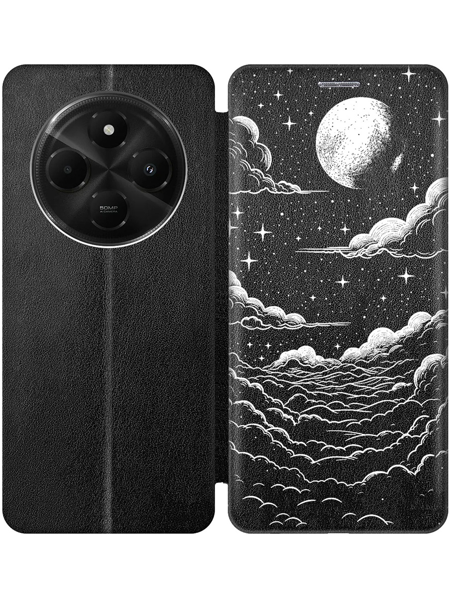 Чехол-книжка на Xiaomi Redmi 14C / Poco C75 с принтом "Луна и облака" черный, Черный;белый, 786715741
Чехол-книжка на Xiaomi Redmi 14C / Poco C75 с принтом "Луна и облака" черный, Черный;белый, 786715741
