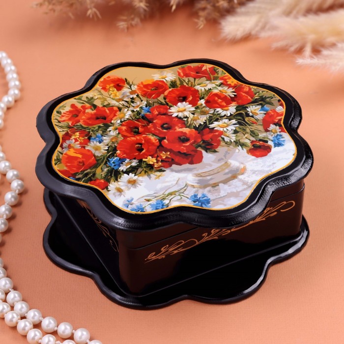 Шкатулка "Маки", черная, 16 х 16 см, лаковая миниатюра, Черный, Шкатулка "Маки",16 х 16 см, лаковая миниатюра
Шкатулка "Маки", черная, 16 х 16 см, лаковая миниатюра, Черный, Шкатулка "Маки",16 х 16 см, лаковая миниатюра