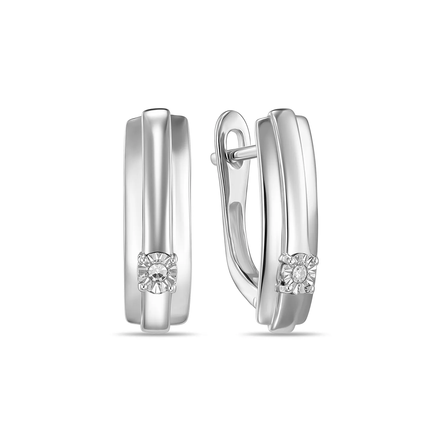 Серьги из серебра с бриллиантом MIUZ Diamonds (Московский ювелирный завод) E01-SDI-34630, E01-SDI-34630
Серьги из серебра с бриллиантом MIUZ Diamonds (Московский ювелирный завод) E01-SDI-34630, E01-SDI-34630