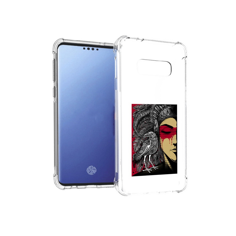 Чехол MyPads Tocco для Samsung Galaxy S10E девушка с вороном в абстракции, Прозрачный, Tocco
Чехол MyPads Tocco для Samsung Galaxy S10E девушка с вороном в абстракции, Прозрачный, Tocco
