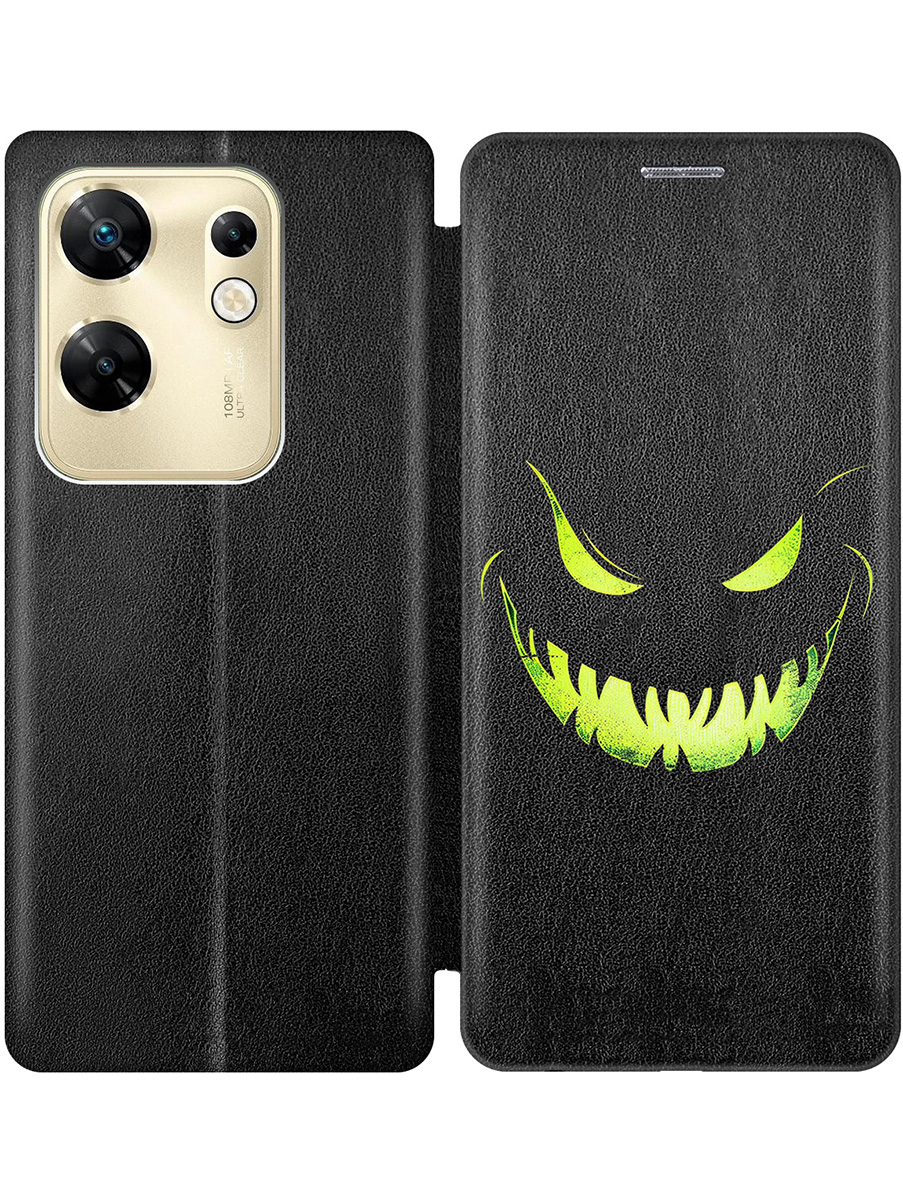 Чехол-книжка на Infinix Zero 30 4G с принтом "Зловещая улыбка" черный, Черный;зеленый, 778687972
Чехол-книжка на Infinix Zero 30 4G с принтом "Зловещая улыбка" черный, Черный;зеленый, 778687972
