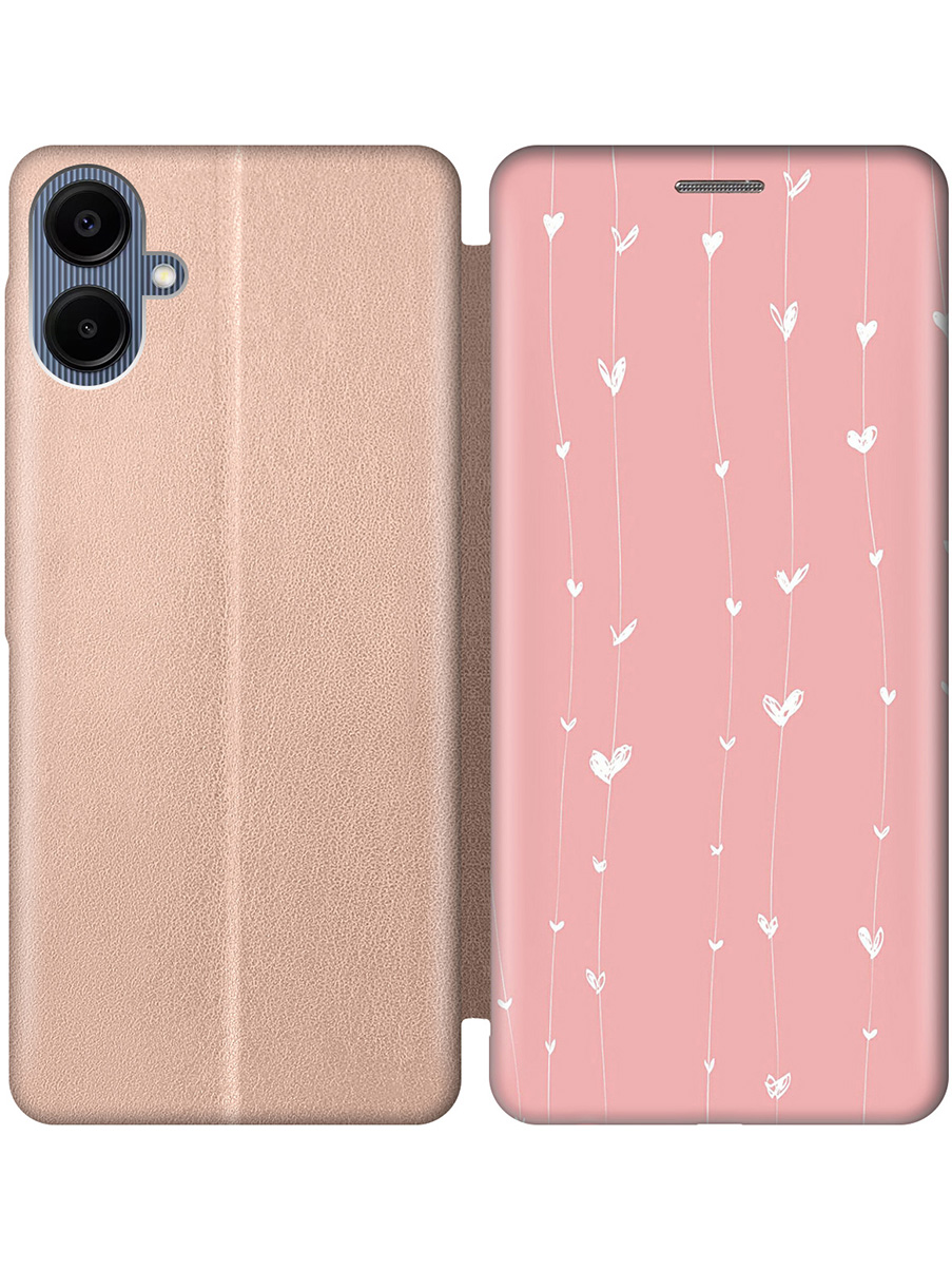 Чехол-книжка на Samsung Galaxy A06 с принтом "Сердечки на розовом фоне" золотой, Золотистый;белый;розовый, 786717591
Чехол-книжка на Samsung Galaxy A06 с принтом "Сердечки на розовом фоне" золотой, Золотистый;белый;розовый, 786717591