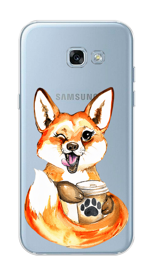 Чехол на Samsung Galaxy A3 2017 "Подмигивающая лиса с кофе", Оранжевый;белый;коричневый, 20350-4
Чехол на Samsung Galaxy A3 2017 "Подмигивающая лиса с кофе", Оранжевый;белый;коричневый, 20350-4