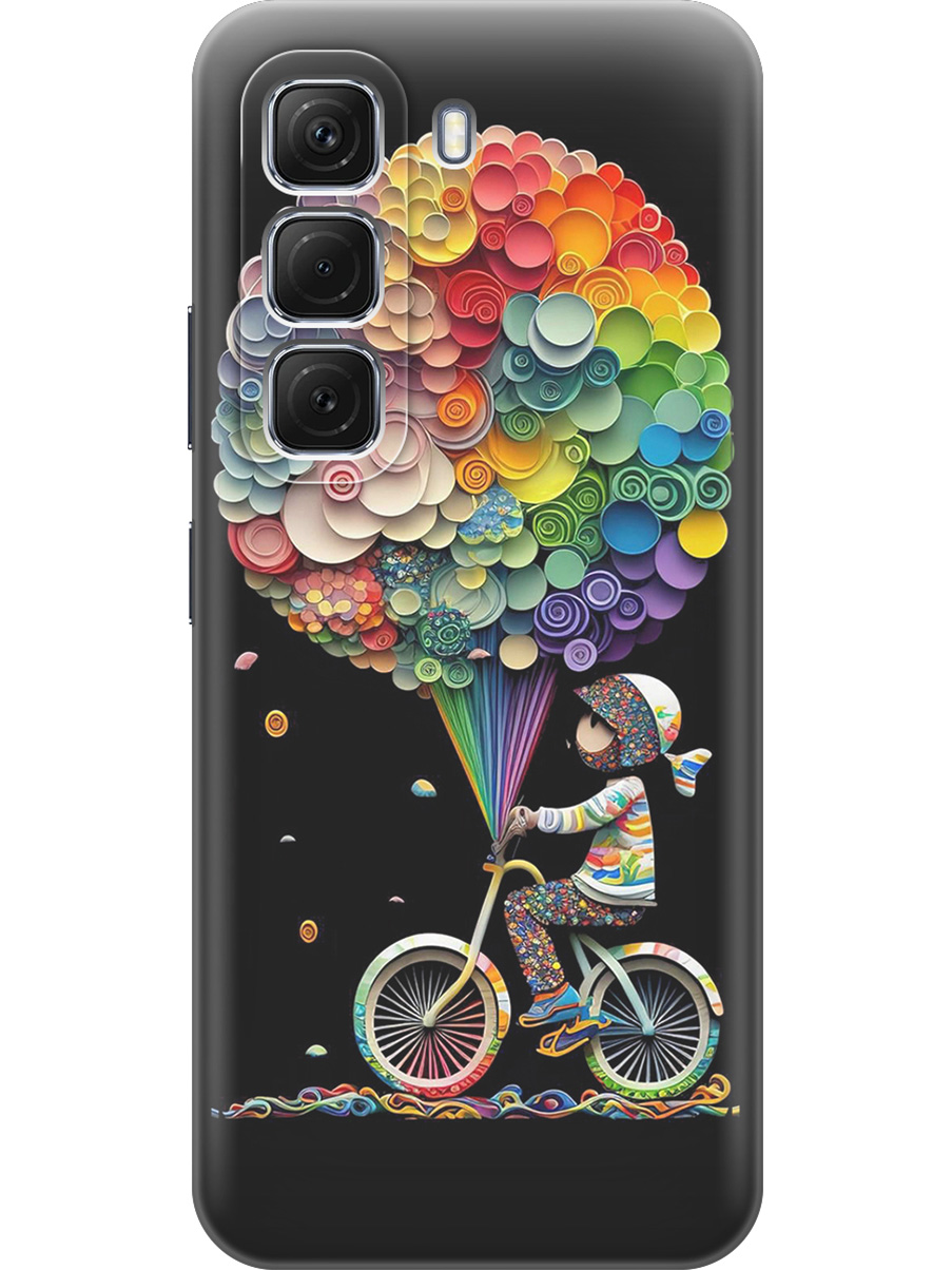 Силиконовый чехол на Infinix Hot 50 4G с принтом "Велосипедист и шарики" матовый черный, Черный;белый;красный, 786718722
Силиконовый чехол на Infinix Hot 50 4G с принтом "Велосипедист и шарики" матовый черный, Черный;белый;красный, 786718722