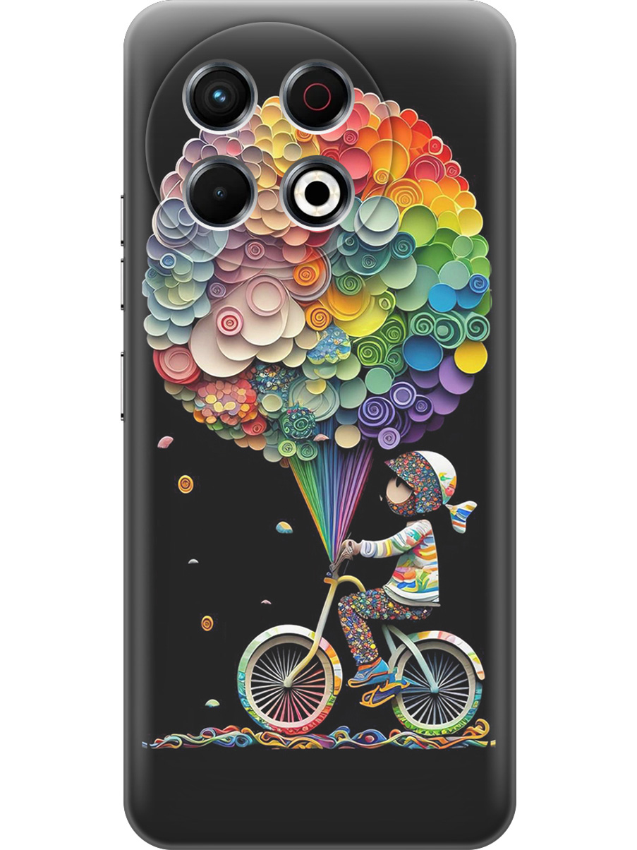 Силиконовый чехол на Tecno Spark 30 Pro с принтом "Велосипедист и шарики" матовый черный, Черный;белый;красный, 786719922
Силиконовый чехол на Tecno Spark 30 Pro с принтом "Велосипедист и шарики" матовый черный, Черный;белый;красный, 786719922