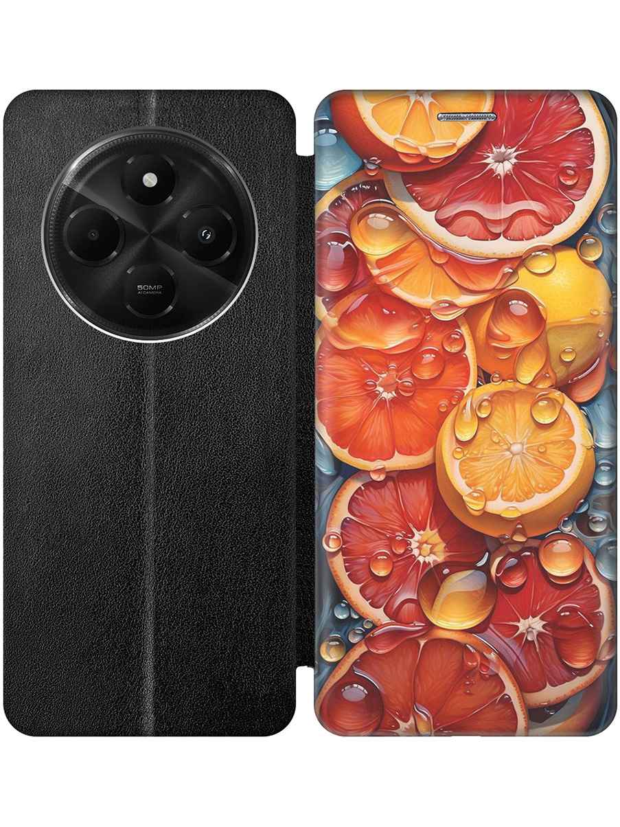 Чехол-книжка на Xiaomi Redmi 14C / Poco C75 с принтом "Сочные апельсины в каплях" черный, Черный;красный;оранжевый, 786715731
Чехол-книжка на Xiaomi Redmi 14C / Poco C75 с принтом "Сочные апельсины в каплях" черный, Черный;красный;оранжевый, 786715731