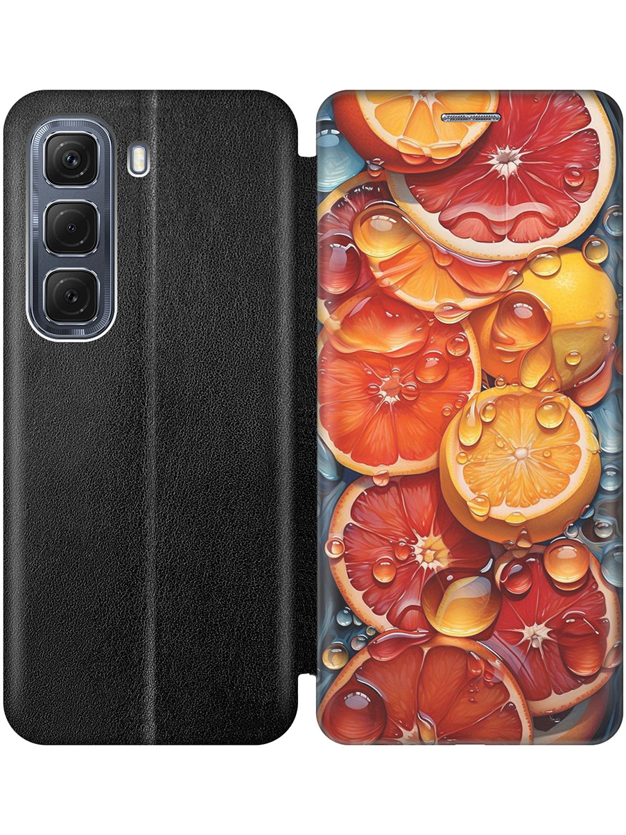 Чехол-книжка на Infinix Hot 50 4G с принтом "Сочные апельсины в каплях" черный, Черный;красный;оранжевый, 786718731
Чехол-книжка на Infinix Hot 50 4G с принтом "Сочные апельсины в каплях" черный, Черный;красный;оранжевый, 786718731