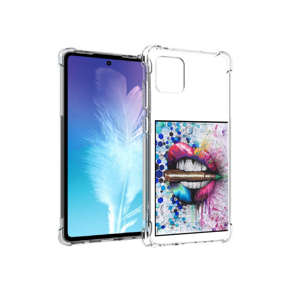 Чехол MyPads Tocco для Samsung Galaxy Note 10 Lite разноцветные губы с пулей, Прозрачный, Tocco
Чехол MyPads Tocco для Samsung Galaxy Note 10 Lite разноцветные губы с пулей, Прозрачный, Tocco
