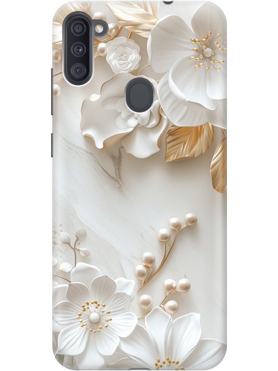 Силиконовый чехол на Samsung Galaxy A11 / M11 с принтом "Бело-золотые цветы", Золотистый;белый;прозрачный, 722820823
Силиконовый чехол на Samsung Galaxy A11 / M11 с принтом "Бело-золотые цветы", Золотистый;белый;прозрачный, 722820823