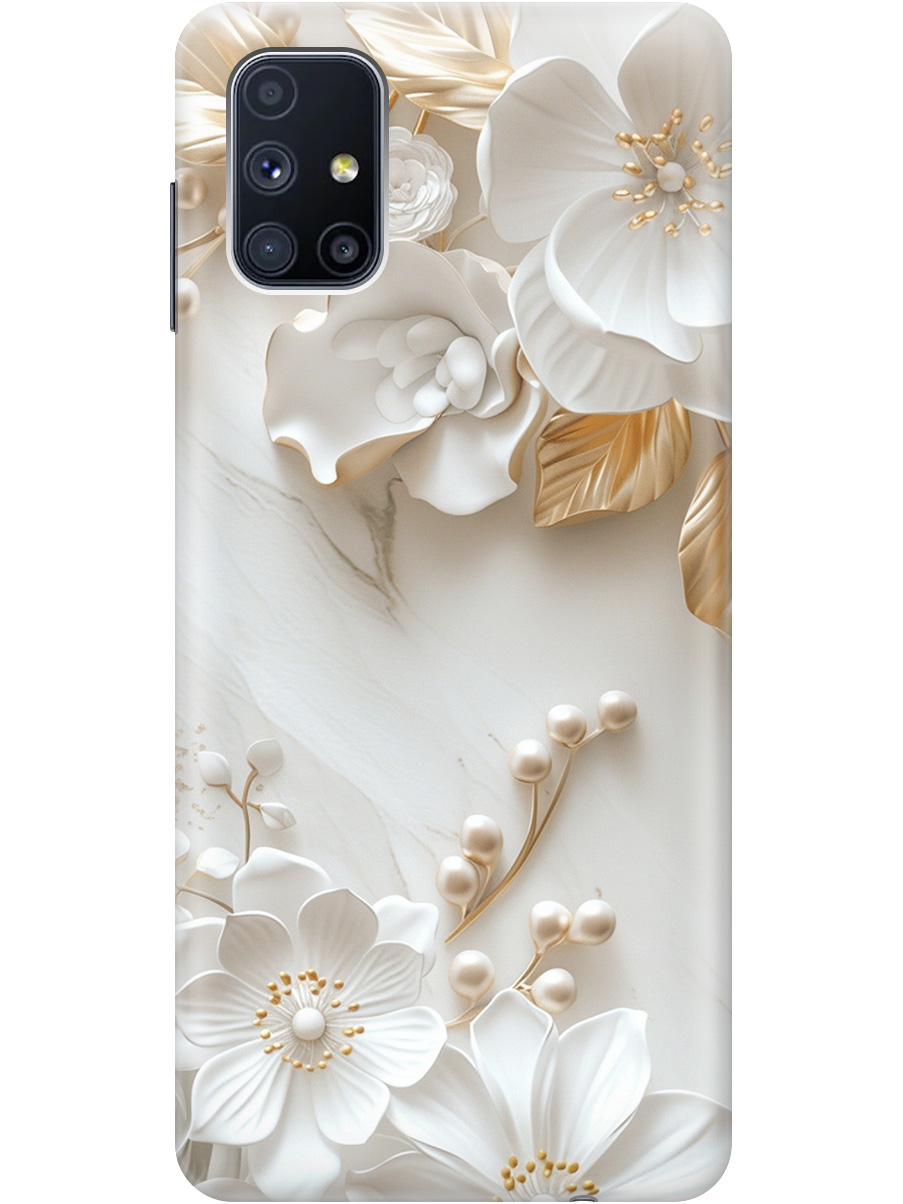 Силиконовый чехол на Samsung Galaxy M51 с принтом "Бело-золотые цветы", Золотистый;белый;прозрачный, 723412523
Силиконовый чехол на Samsung Galaxy M51 с принтом "Бело-золотые цветы", Золотистый;белый;прозрачный, 723412523