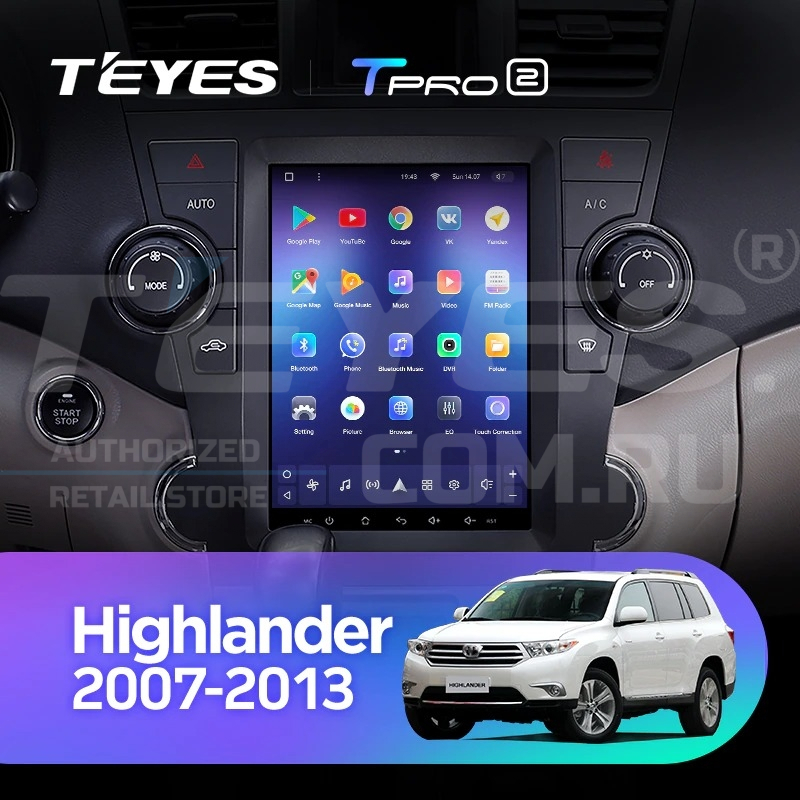 Штатная магнитола Tesla style Teyes TPRO 2 4/64 Toyota Highlander 2 XU40 (2007-2013), Tesla style Teyes TPRO 2 Toyota Highlander 2 XU40 (2007-2013)
Штатная магнитола Tesla style Teyes TPRO 2 4/64 Toyota Highlander 2 XU40 (2007-2013), Tesla style Teyes TPRO 2 Toyota Highlander 2 XU40 (2007-2013)