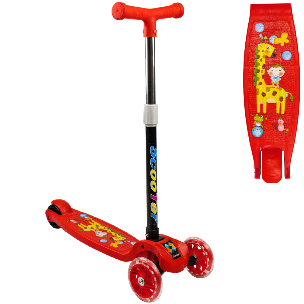 Самокат детский 3-х колесный красный, 356-531
Самокат детский 3-х колесный красный, 356-531