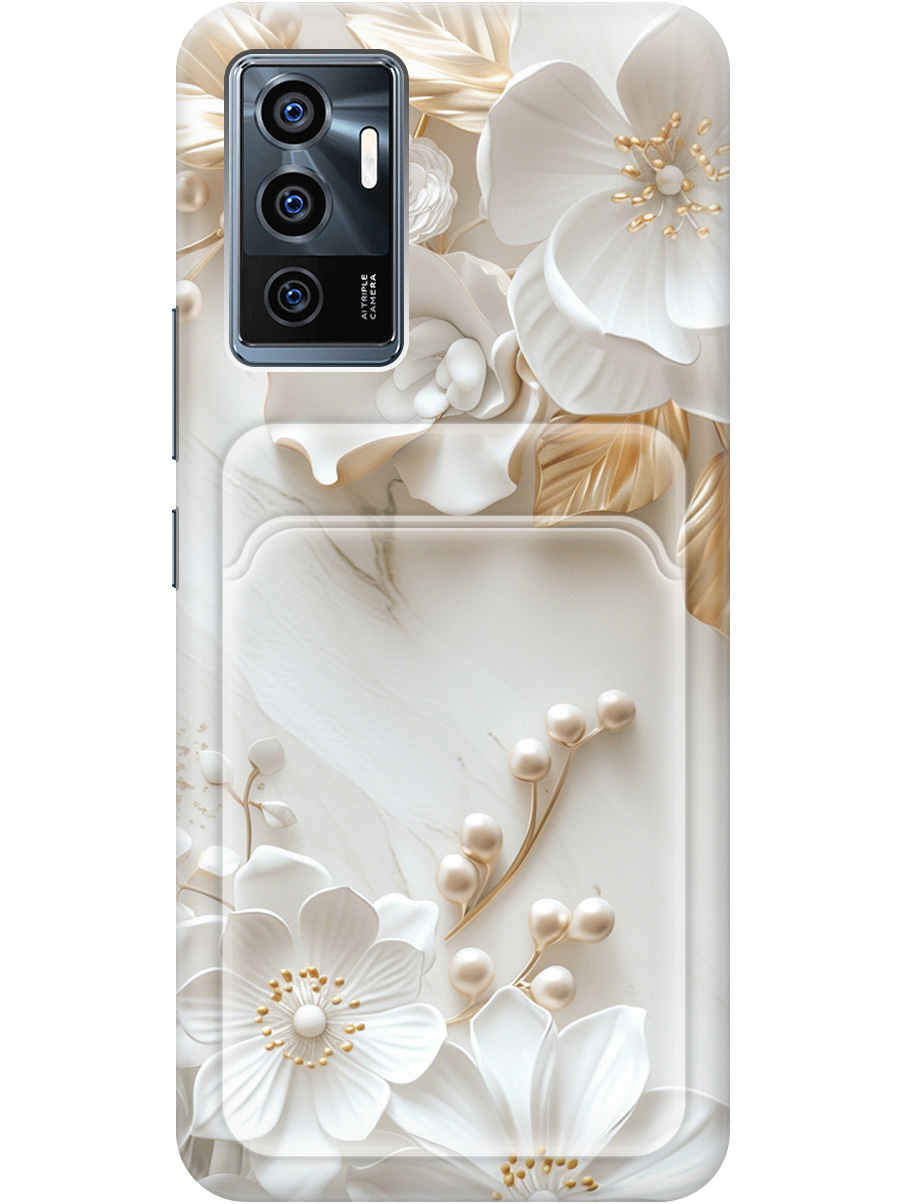 Силиконовый чехол на Vivo V23e с принтом "Бело-золотые цветы" с карманом для карты, Золотистый;белый;прозрачный, 743438023
Силиконовый чехол на Vivo V23e с принтом "Бело-золотые цветы" с карманом для карты, Золотистый;белый;прозрачный, 743438023