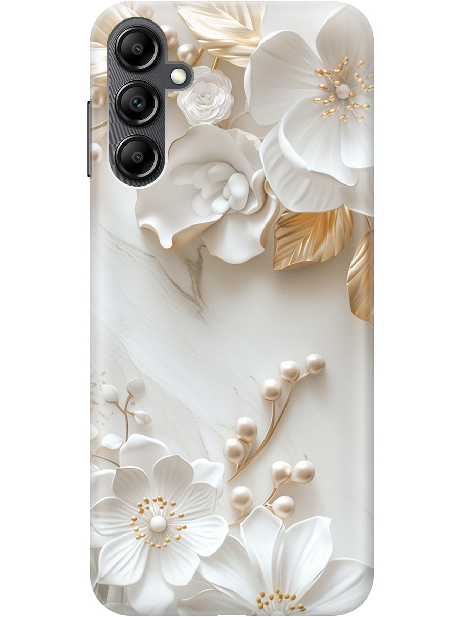 Силиконовый чехол на Samsung Galaxy A14 с принтом "Бело-золотые цветы", Золотистый;белый;прозрачный, 768741423
Силиконовый чехол на Samsung Galaxy A14 с принтом "Бело-золотые цветы", Золотистый;белый;прозрачный, 768741423