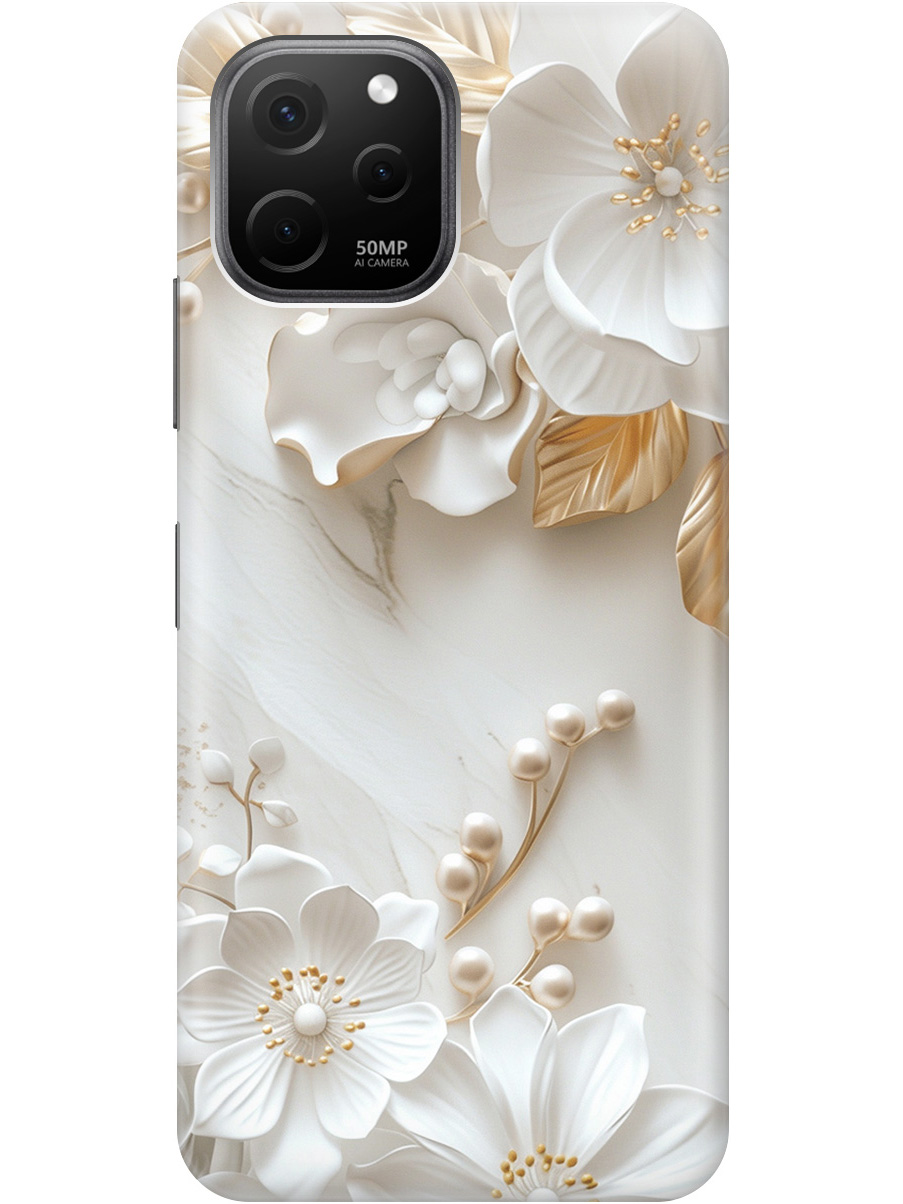 Силиконовый чехол на Huawei nova Y61 с принтом "Бело-золотые цветы", Золотистый;белый;прозрачный, 762098523
Силиконовый чехол на Huawei nova Y61 с принтом "Бело-золотые цветы", Золотистый;белый;прозрачный, 762098523