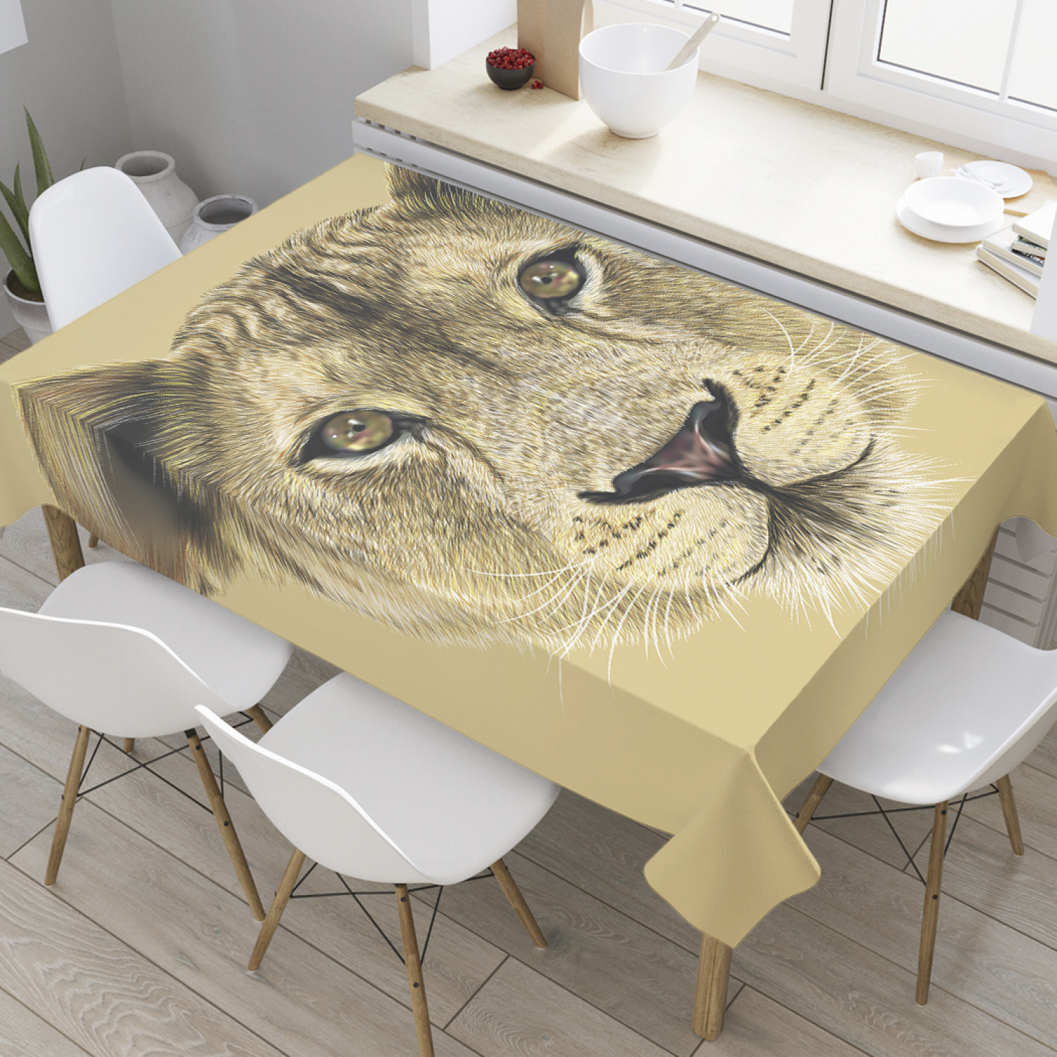 Скатерть прямоугольная JoyArty "Молодая львица" из оксфорда, 120x145 см, Молодая львица
Скатерть прямоугольная JoyArty "Молодая львица" из оксфорда, 120x145 см, Молодая львица