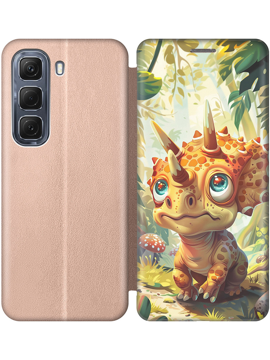 Чехол-книжка на Infinix Hot 50 4G с принтом "Малыш трицератопс" золотой, Золотистый;бежевый;зеленый, 786718771
Чехол-книжка на Infinix Hot 50 4G с принтом "Малыш трицератопс" золотой, Золотистый;бежевый;зеленый, 786718771