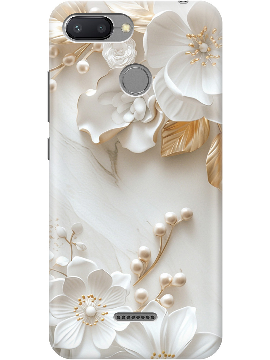 Силиконовый чехол на Xiaomi Redmi 6 с принтом "Бело-золотые цветы", Золотистый;белый;прозрачный, 718587023
Силиконовый чехол на Xiaomi Redmi 6 с принтом "Бело-золотые цветы", Золотистый;белый;прозрачный, 718587023