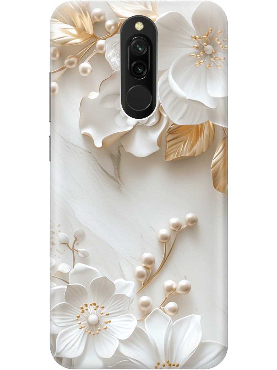 Силиконовый чехол на Xiaomi Redmi 8 с принтом "Бело-золотые цветы", Золотистый;белый;прозрачный, 722204523
Силиконовый чехол на Xiaomi Redmi 8 с принтом "Бело-золотые цветы", Золотистый;белый;прозрачный, 722204523