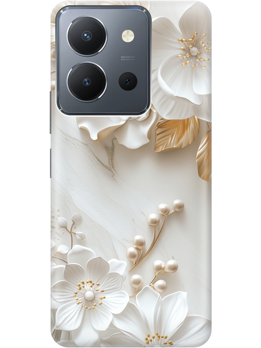 Силиконовый чехол на Vivo Y36 с принтом "Бело-золотые цветы", Золотистый;белый;прозрачный, 772628423
Силиконовый чехол на Vivo Y36 с принтом "Бело-золотые цветы", Золотистый;белый;прозрачный, 772628423