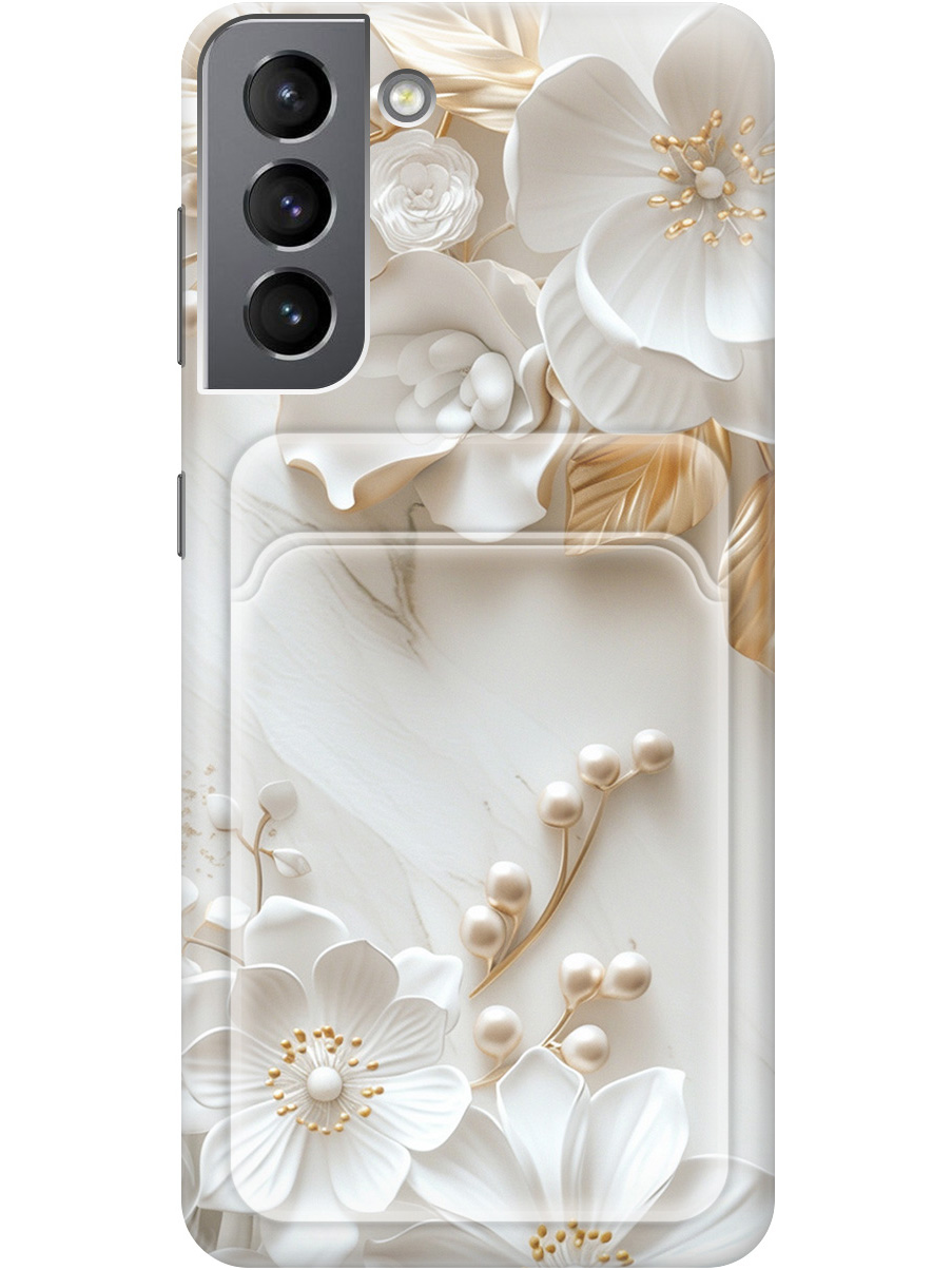 Силиконовый чехол на Samsung Galaxy S21 с принтом с карманом для карты 819470, Золотистый;белый;прозрачный, 724125023
Силиконовый чехол на Samsung Galaxy S21 с принтом с карманом для карты 819470, Золотистый;белый;прозрачный, 724125023