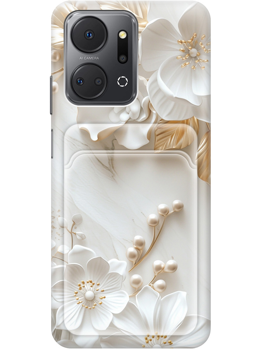 Силиконовый чехол на Honor X7a с принтом "Бело-золотые цветы" с карманом для карты, Золотистый;белый;прозрачный, 769393823
Силиконовый чехол на Honor X7a с принтом "Бело-золотые цветы" с карманом для карты, Золотистый;белый;прозрачный, 769393823