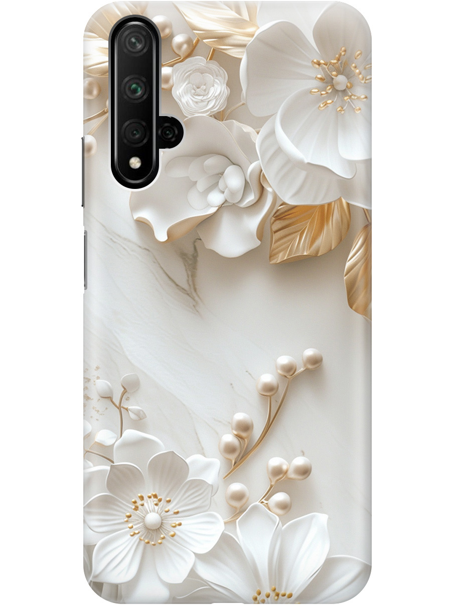 Силиконовый чехол на Honor 20 / Huawei Nova 5T с принтом "Бело-золотые цветы", Золотистый;белый;прозрачный, 721508923
Силиконовый чехол на Honor 20 / Huawei Nova 5T с принтом "Бело-золотые цветы", Золотистый;белый;прозрачный, 721508923