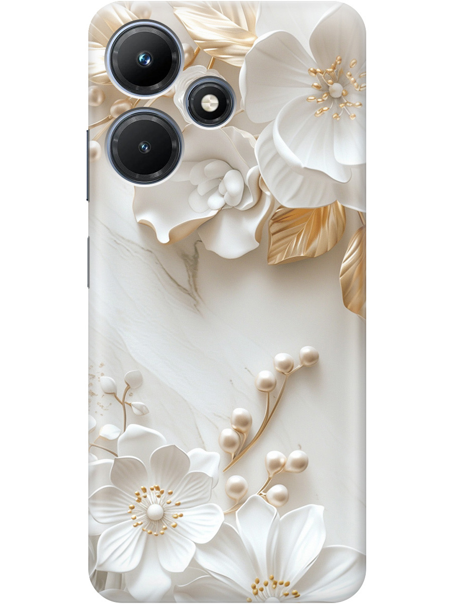 Силиконовый чехол на Infinix Hot 30i с принтом "Бело-золотые цветы", Золотистый;белый;прозрачный, 769389323
Силиконовый чехол на Infinix Hot 30i с принтом "Бело-золотые цветы", Золотистый;белый;прозрачный, 769389323
