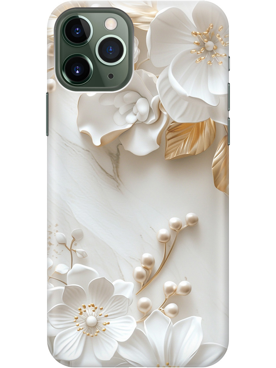 Силиконовый чехол на Apple iPhone 11 Pro Max с принтом "Бело-золотые цветы", Золотистый;белый;прозрачный, 721799723
Силиконовый чехол на Apple iPhone 11 Pro Max с принтом "Бело-золотые цветы", Золотистый;белый;прозрачный, 721799723