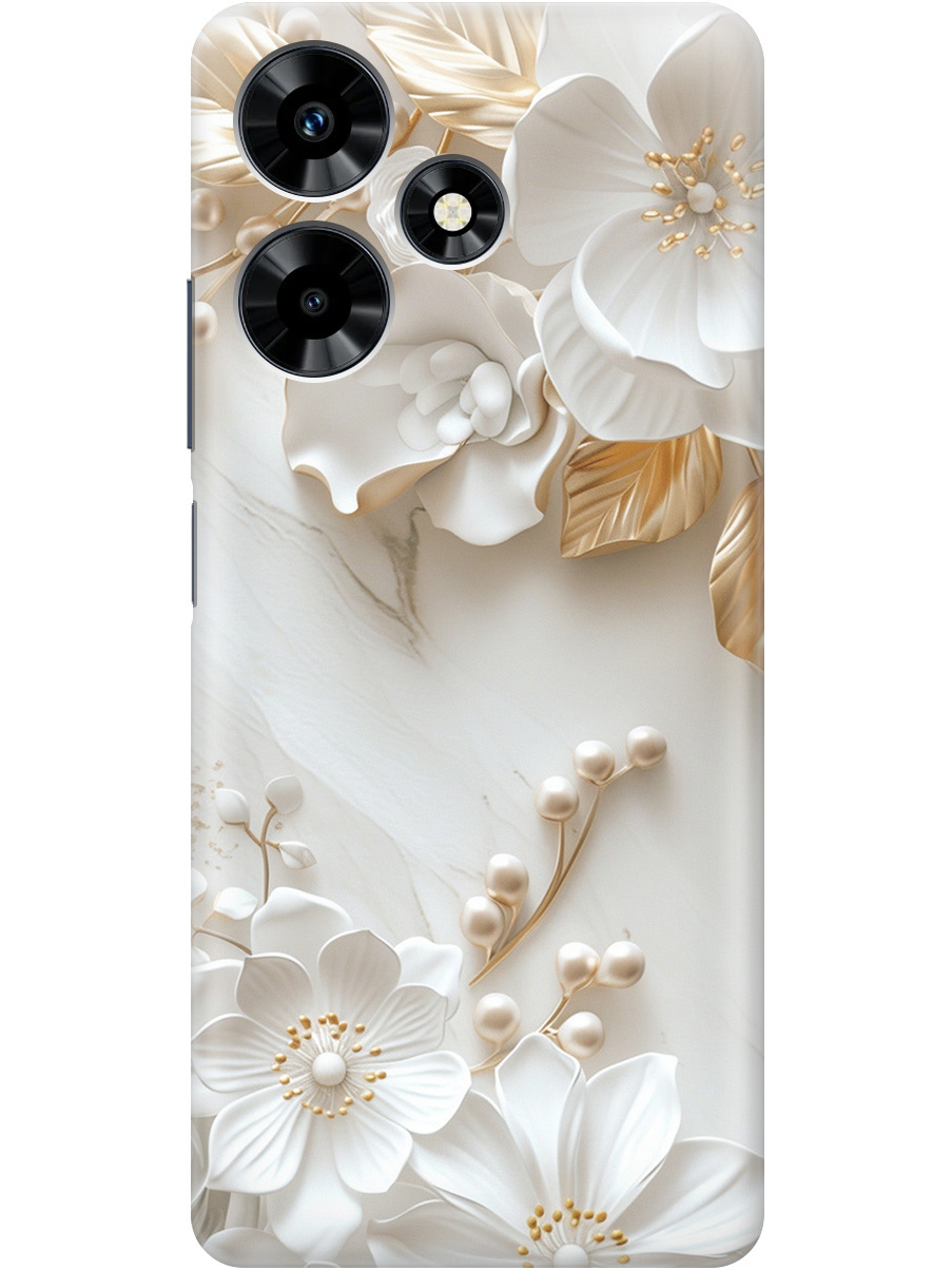 Силиконовый чехол на Infinix Hot 30 с принтом "Бело-золотые цветы", Золотистый;белый;прозрачный, 773940123
Силиконовый чехол на Infinix Hot 30 с принтом "Бело-золотые цветы", Золотистый;белый;прозрачный, 773940123