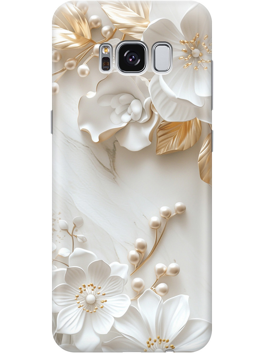 Силиконовый чехол на Samsung Galaxy S8 с принтом "Бело-золотые цветы", Золотистый;белый;прозрачный, 713984523
Силиконовый чехол на Samsung Galaxy S8 с принтом "Бело-золотые цветы", Золотистый;белый;прозрачный, 713984523
