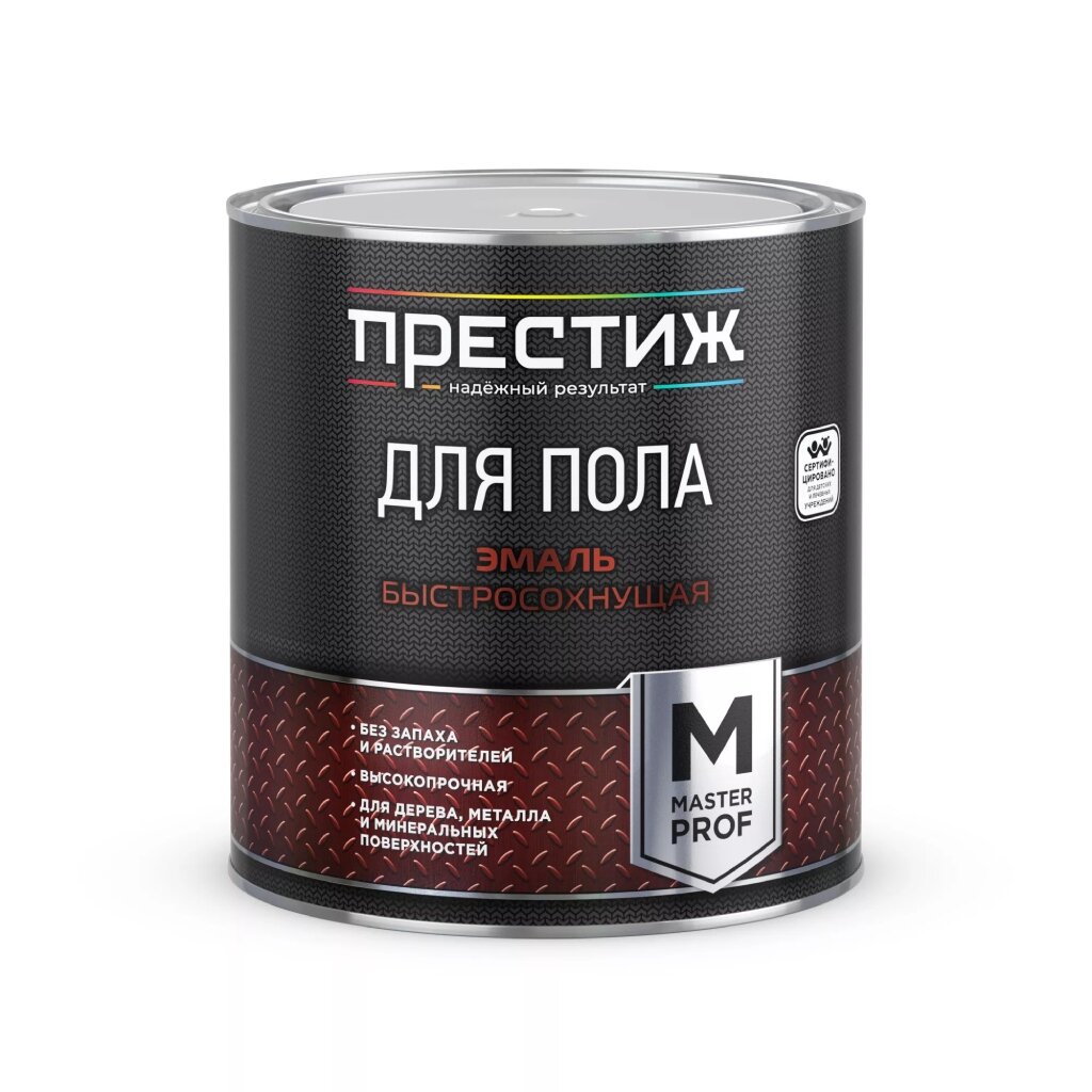 Эмаль Престиж, Мастер, для пола, быстросохнущая, акриловая, полуглянцевая, серая, 2.8 кг
Эмаль Престиж, Мастер, для пола, быстросохнущая, акриловая, полуглянцевая, серая, 2.8 кг