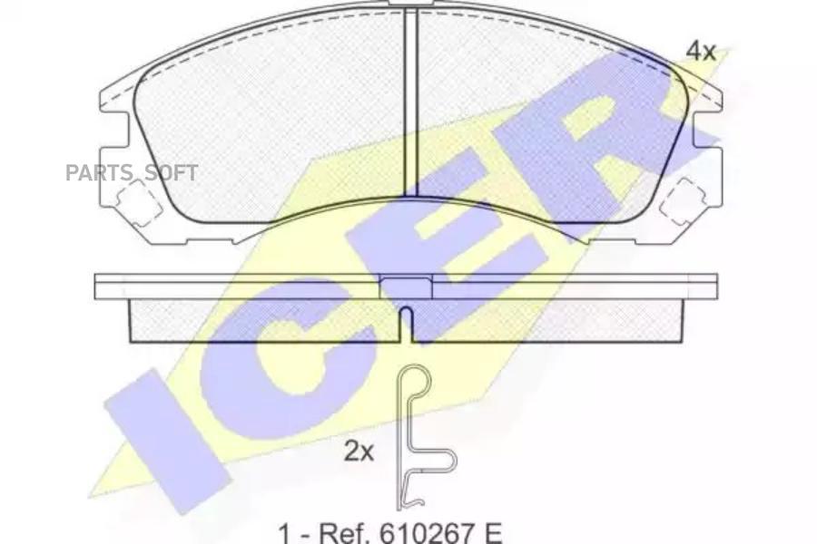 Колодки Передние Mitsubishi Outlander/Galant/Pajero+Psa C-Crosser Icer 181358 Icer арт. 18
Колодки Передние Mitsubishi Outlander/Galant/Pajero+Psa C-Crosser Icer 181358 Icer арт. 18